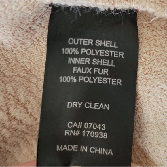 New House Of Harlow Mink Faux Fur Bomber Size M - Picture 9 of 9